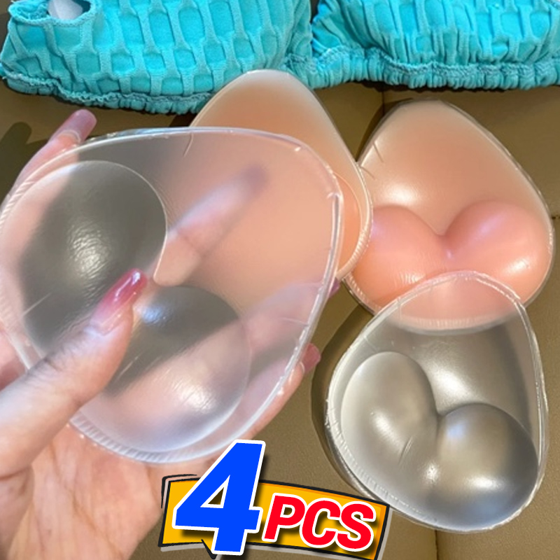 Underwire Bra Padded - Women Push Up Bra Inserts Silicone