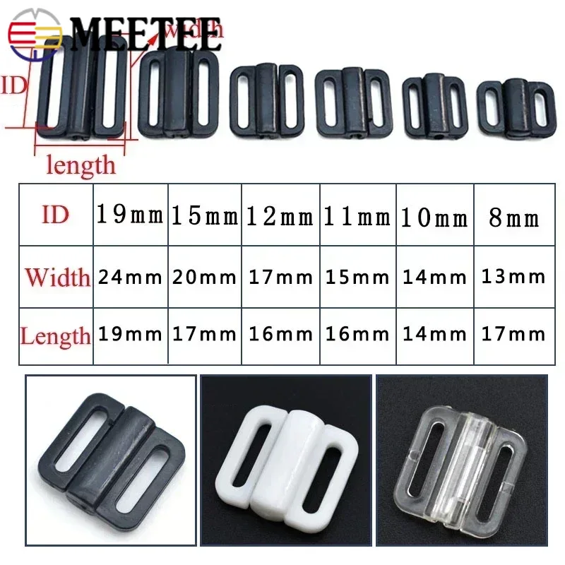 50Sets Meetee 8-25mm Plastic B - Nursing Bra Clip recension och pris