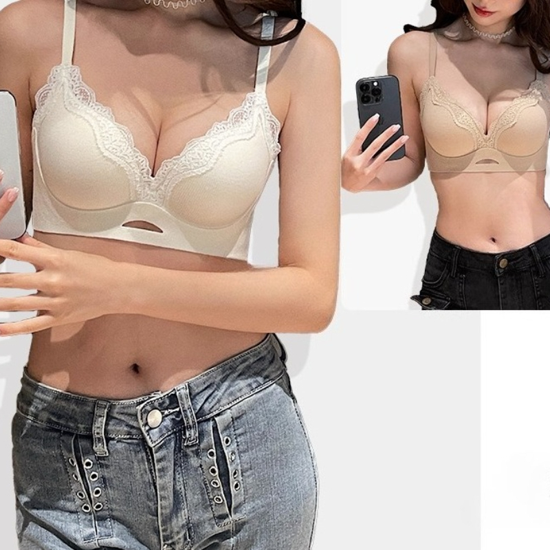 Elegant Matte Lace Bralette AB - T Shirt Bra Seamless recension och pris