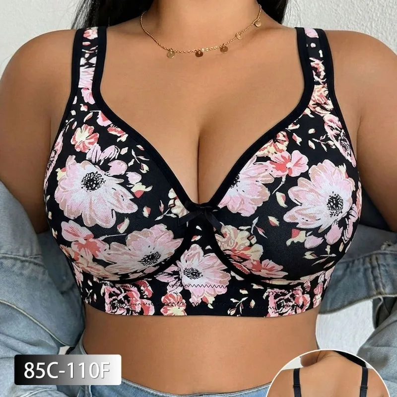 Plus Size Women Bra Lace Push  - Minimizer Bra Women recension och pris