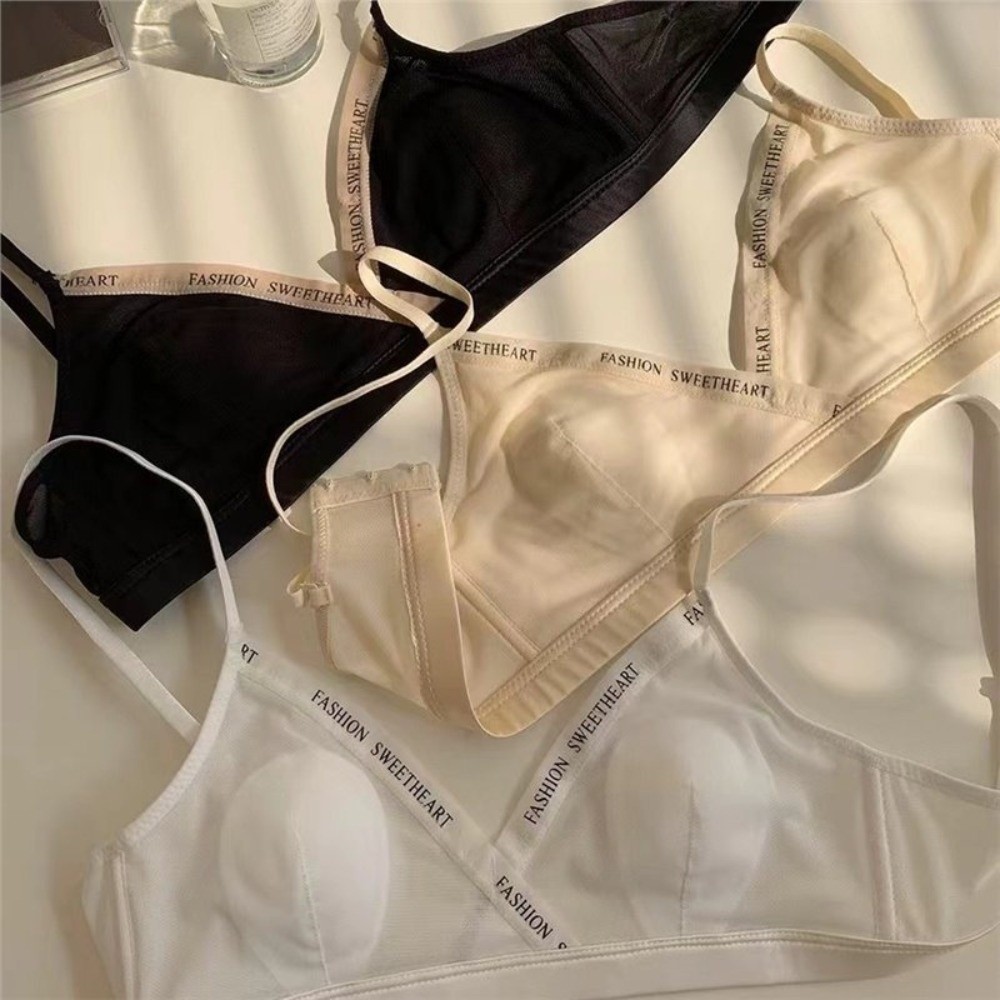 Mesh Thin Wireless Deep V Bra  - Sheer Mesh Bra recension och pris