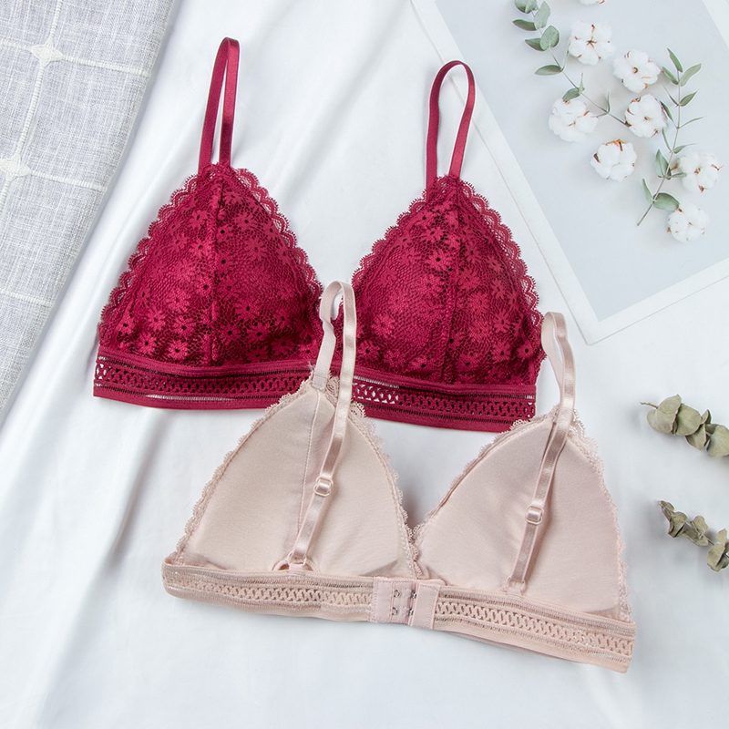 Sexy Floral Lace Bra Top For W - Underwire Bra Padded recension och pris