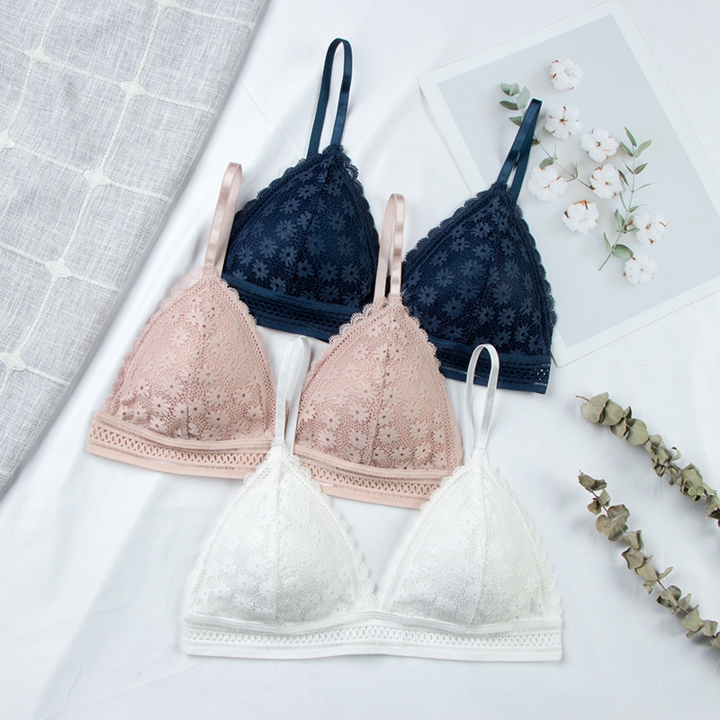 Sexy Floral Lace Bra Top For W - Underwire Bra Padded recension och pris