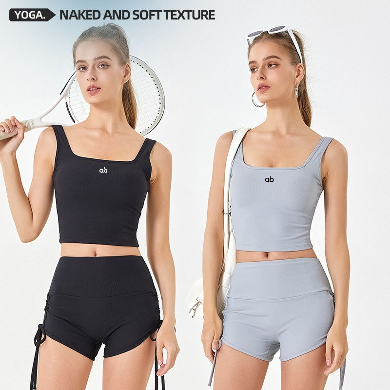 Women Summer Ribbed Yoga Tank  - Underwire Bra Padded recension och pris