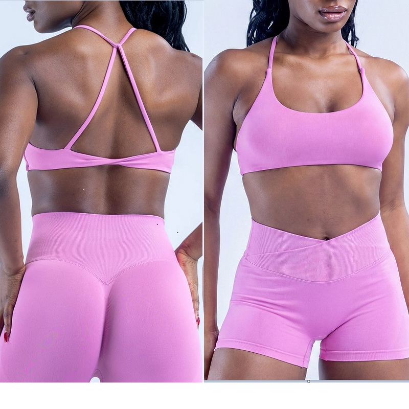 SEEKSUC New Seamless Knitted Y - T Shirt Bra Seamless recension och pris